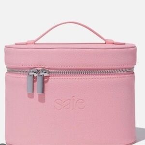 Saie Blush Pink Makeup Bag